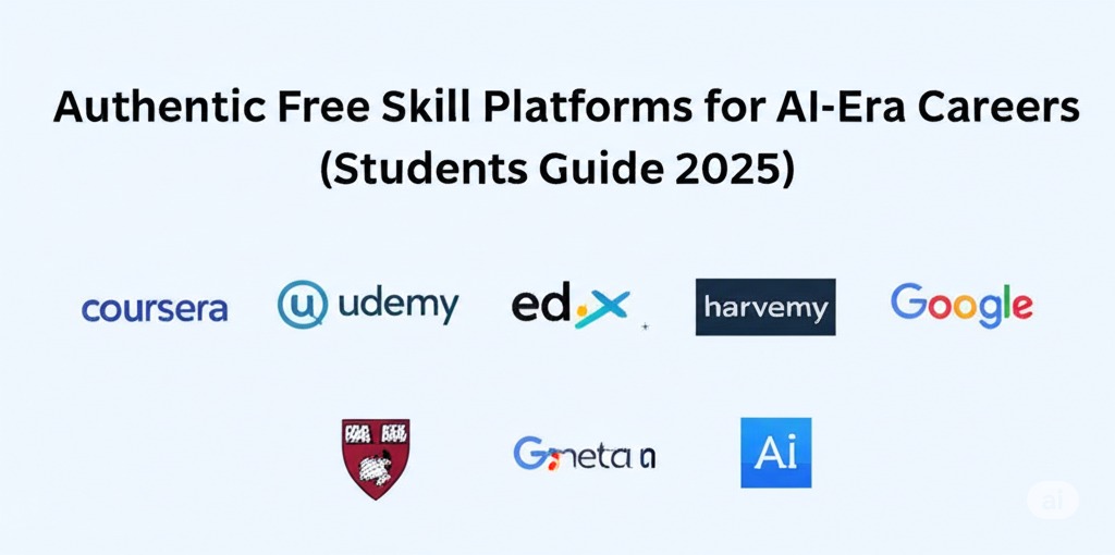 Authentic Free Skill Platforms for AI-Era Careers (Students Guide 2025-2026)